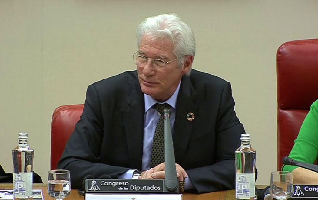 Richard Gere visita el Congreso de los Diputados