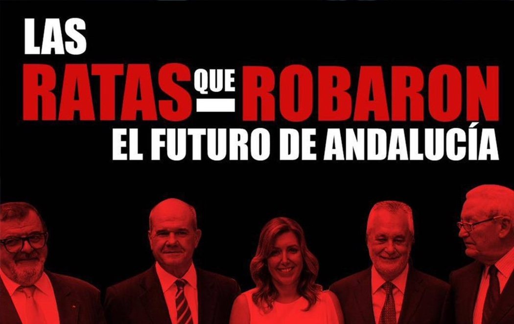 La campaña de Nuevas Generaciones del PP en Andalucía: llamar "rata" a Susana Díaz