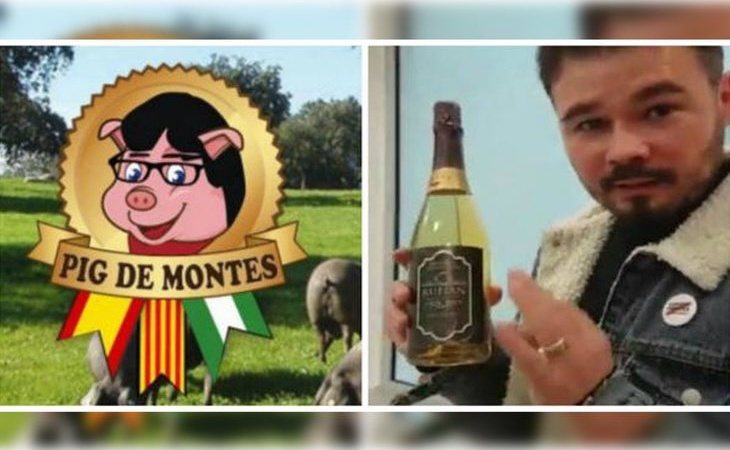 La empresa denunciada por Puigdemont por vejaciones dedica un nuevo vino a Gabriel Rufián