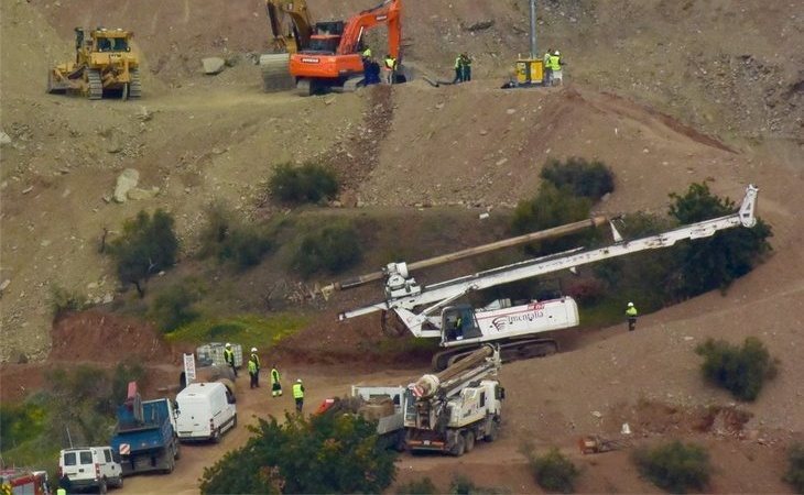 Rescate de Julen: Ya se ha excavado más de la mitad del túnel vertical