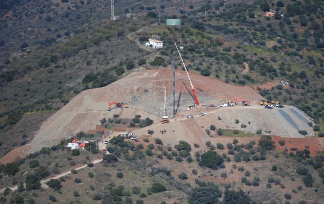 Logran encamisar 42 metros del túnel que llevará hasta Julen