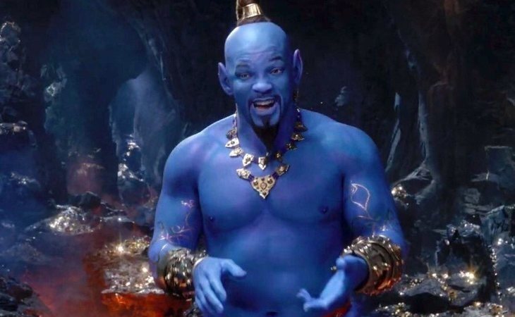 Un Will Smith azul se convierte en Genio en el nuevo tráiler de 'Aladdín'