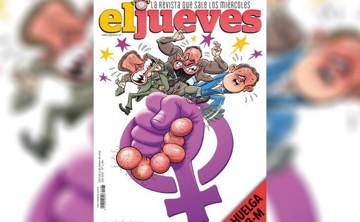 El feminismo coge por los huevos a Casado, Abascal y Rivera en la nueva portada de 'El Jueves'