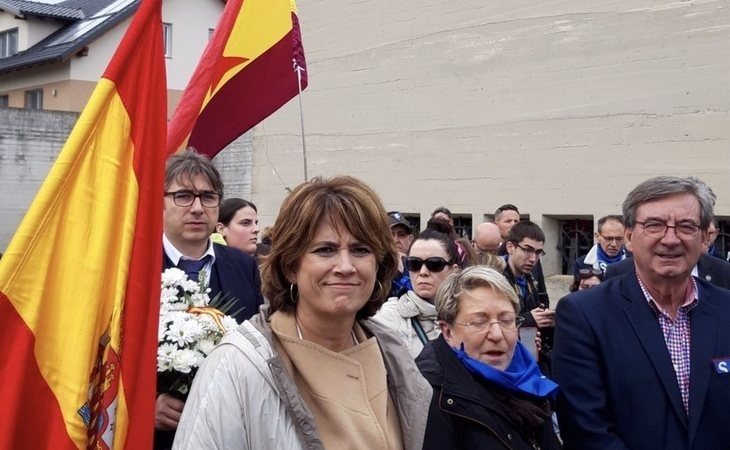 La ministra Delgado huye de un homenaje en Mauthausen al gritar que hay "presos políticos" en España