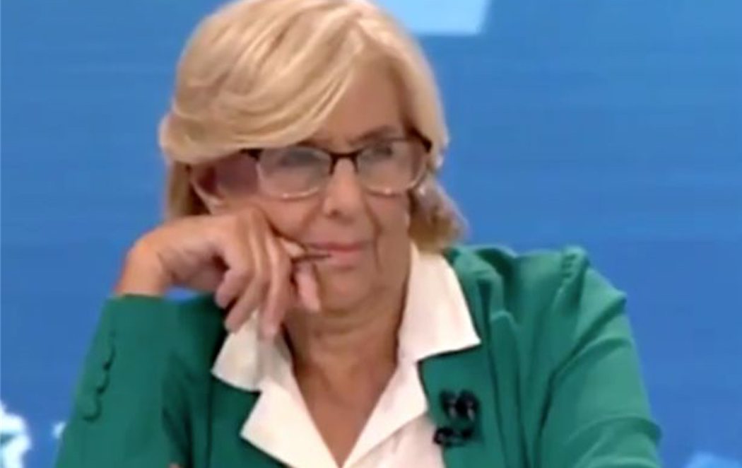 La reacción de Carmena ante los disparates de Ciudadanos en el debate de Telemadrid