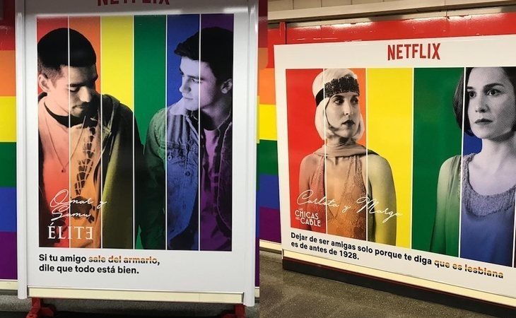 "Si miran, que miren": Netflix reivindica la diversidad decorando una vez más la estación de Chueca