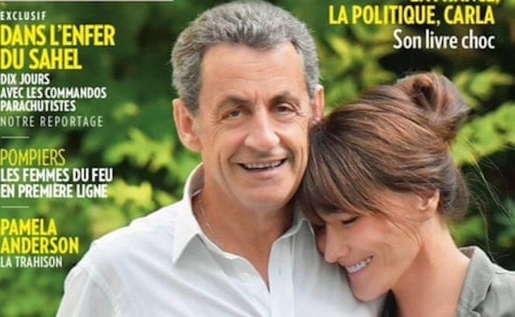 La portada en la que Sarkozy intenta aparentar ser más alto que Carla Bruni