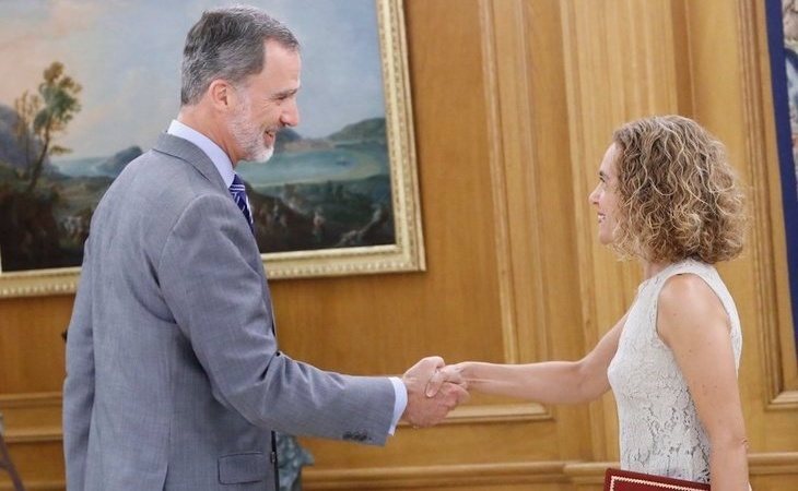 Meritxell Batet comunica de forma oficial al rey la investidura fallida de Pedro Sánchez