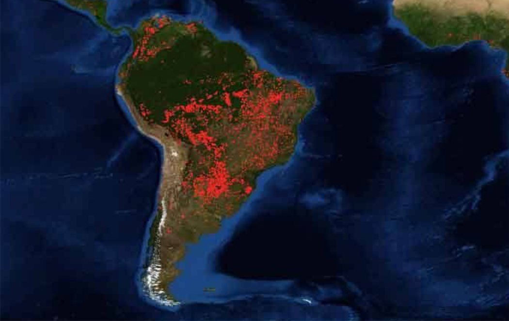 La impactante foto de la NASA de los incendios en la Amazonia