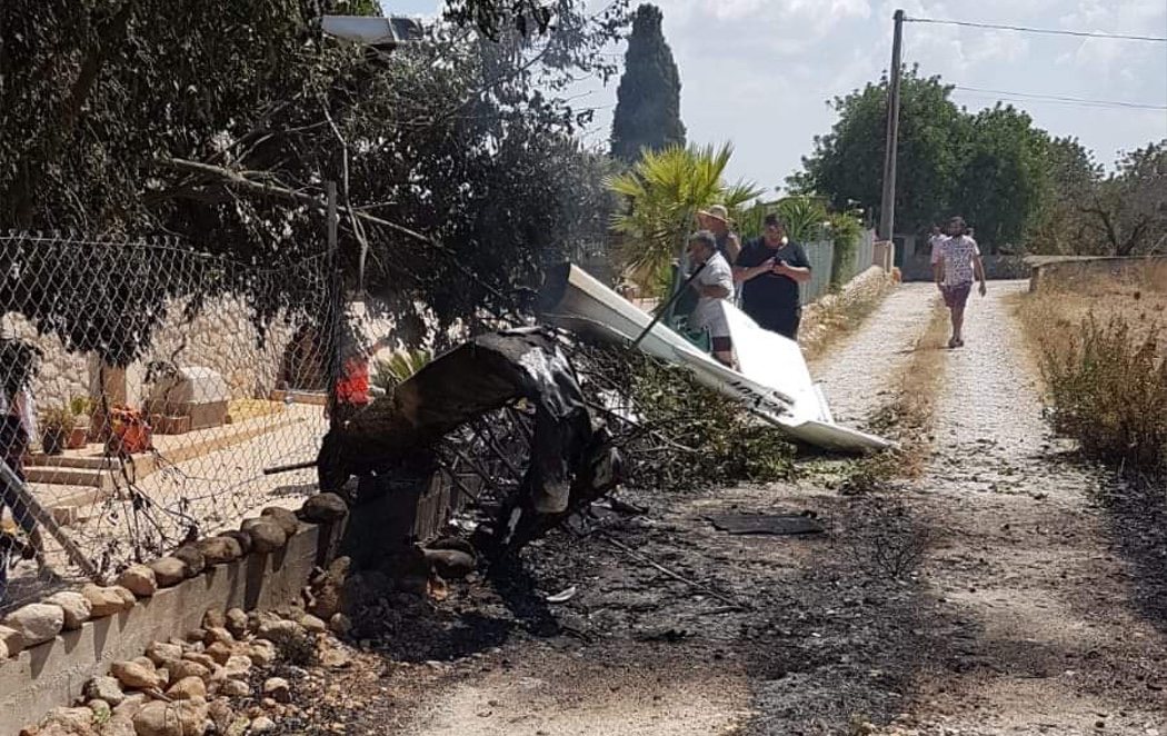 Siete muertos tras chocar un helicóptero y una avioneta en el aire en Mallorca