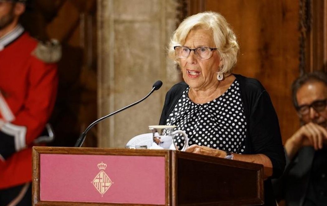 Manuela Carmena pide más diálogo entre Madrid y Barcelona en el pregón de las fiestas de la Mercè