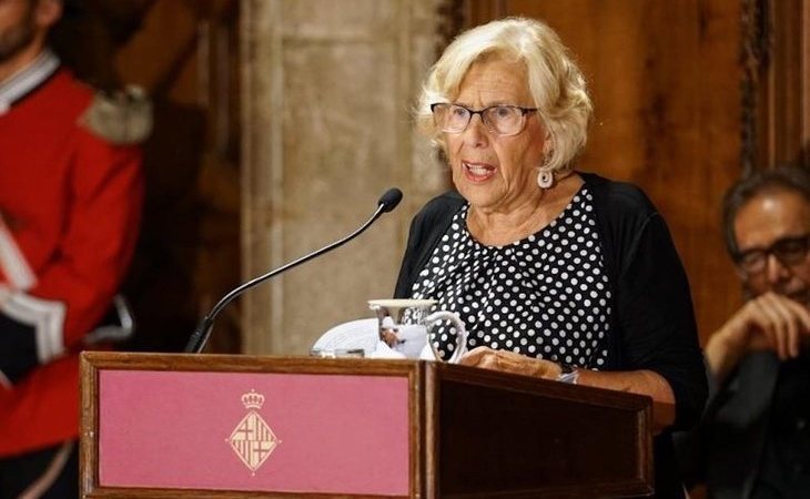 Manuela Carmena pide más diálogo entre Madrid y Barcelona en el pregón de las fiestas de la Mercè