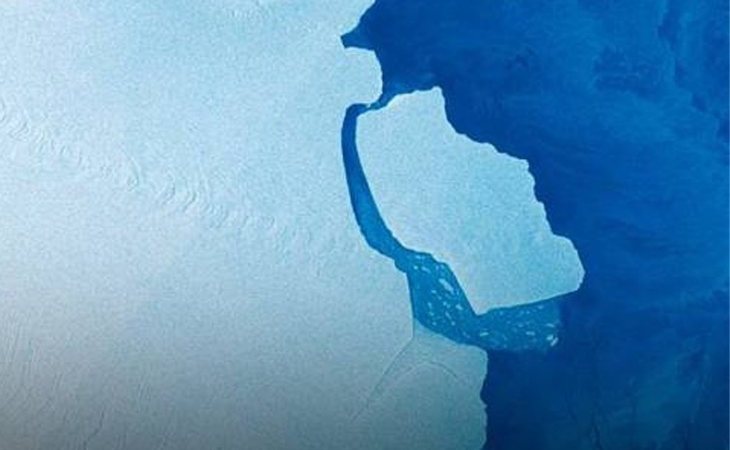 Un iceberg del tamaño de Gran Canaria se desprende de la Antártida