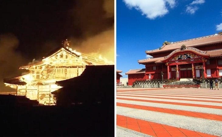 Arde en llamas el castillo de Naha en Okinawa, Patrimonio de la Humanidad con 500 años de historia
