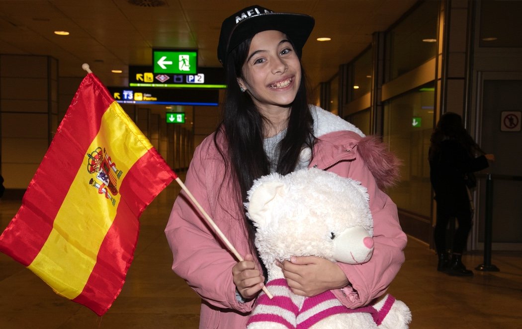 Melani regresa a España para celebrar su tercer puesto en Eurovision Junior 2019