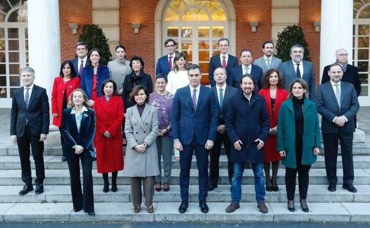 Primer Consejo de Ministros y Ministras del nuevo Gobierno de coalición