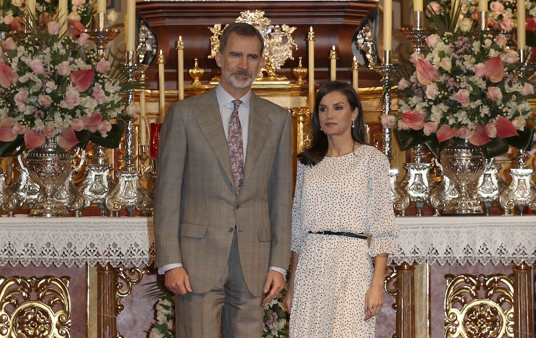 Los reyes visitan a la Virgen del Rocío