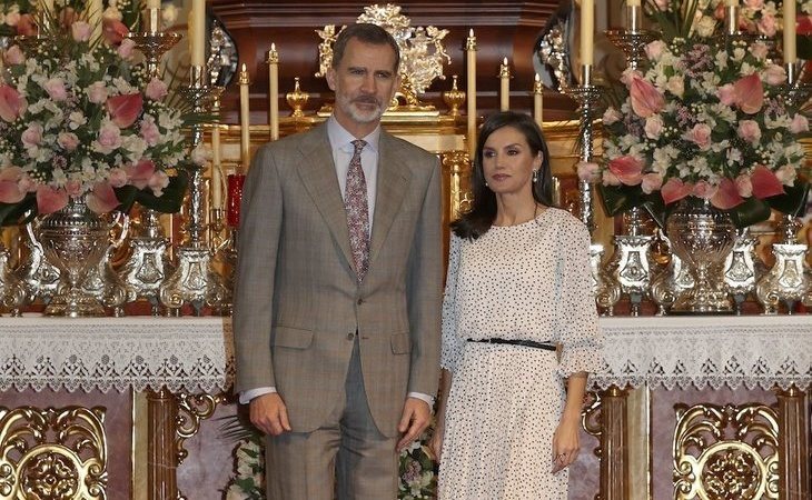 Los reyes visitan a la Virgen del Rocío