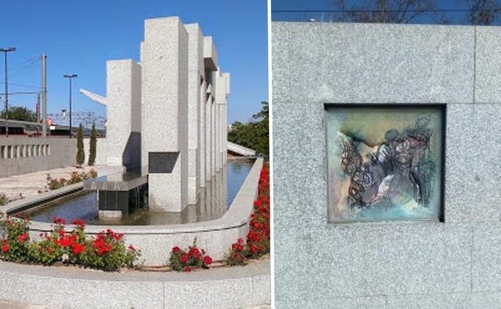 Profanan el monumento a las víctimas del 11-M en la estación de El Pozo