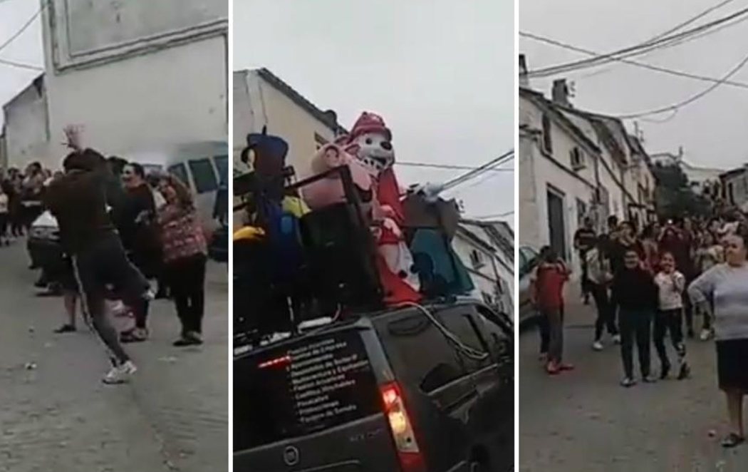 Vecinos de Beas de Segura, en Jaén, se saltan el confinamiento para celebrar una fiesta en la calle