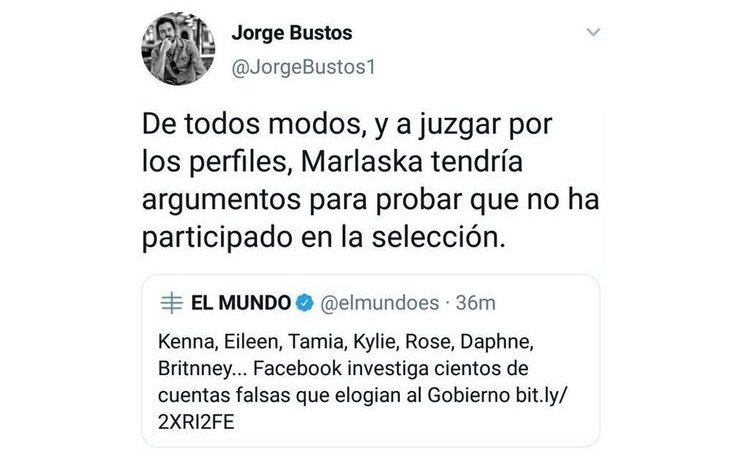 El homófobo mensaje de Jorge Bustos, jefe de opinión de El Mundo, contra Marlaska