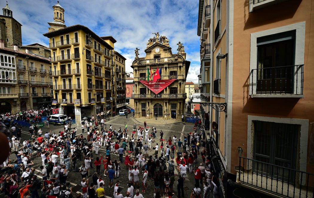 Pamplona vive su particular 6 de julio más extraño: sin chupinazo por el coronavirus