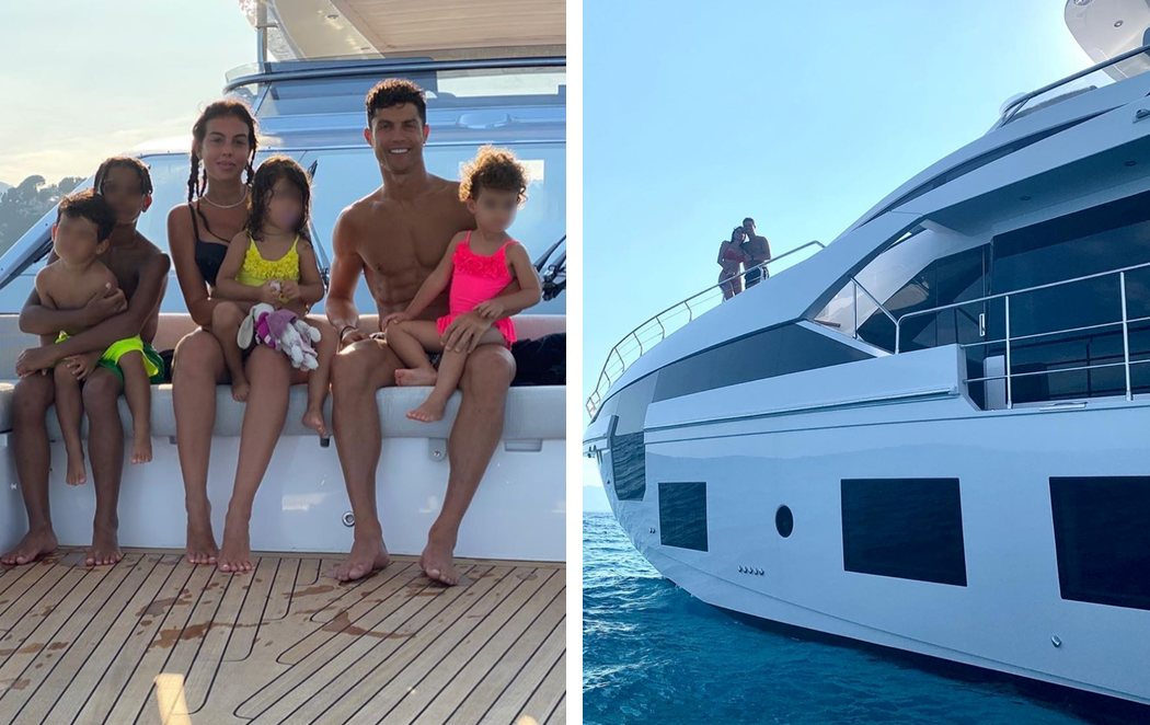 El lujoso yate para las vacaciones de Cristiano Ronaldo está valorado en 5,5 millones pero a él le sale gratis