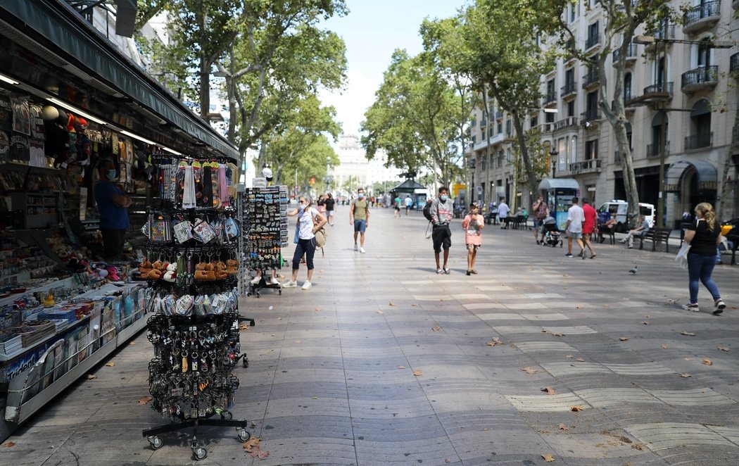 Las consecuencias de la pandemia: Barcelona, completamente vacía en pleno mes de agosto