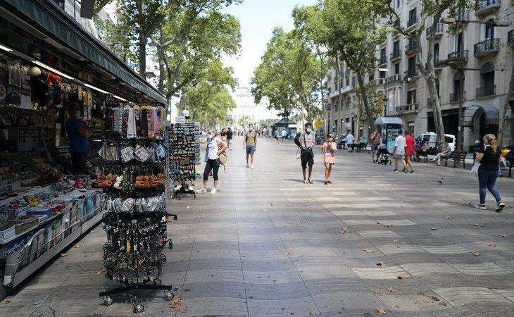 Las consecuencias de la pandemia: Barcelona, completamente vacía en pleno mes de agosto