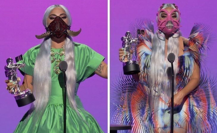 Lady Gaga (y sus excéntricas mascarillas), gran triunfadora en los MTV Video Music Awards