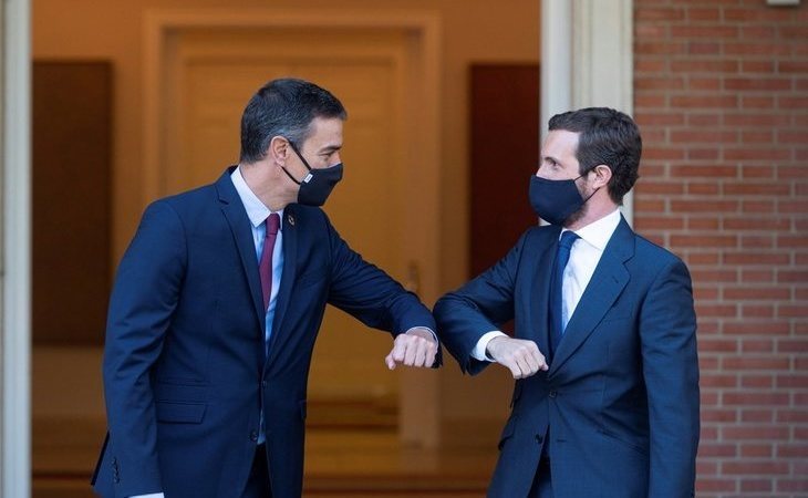 La reunión entre Pedro Sánchez y Pablo Casado en la Moncloa finaliza sin acuerdo para los presupuestos