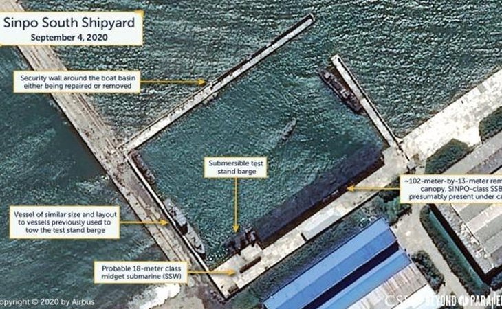 Imágenes en satélite revelan que Corea del Norte podría lanzar misiles desde submarinos
