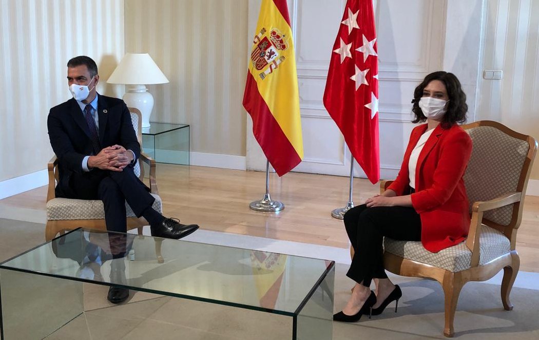 La reunión entre Sánchez y Ayuso se salda con la creación de un 'Espacio de Cooperación'