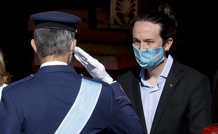 12 de octubre atípico por la pandemia en una sobria ceremonia a la que ha asistido todo el Gobierno