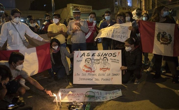 Dos muertos y varios heridos en Perú en las protestas contra el nuevo presidente, Merino