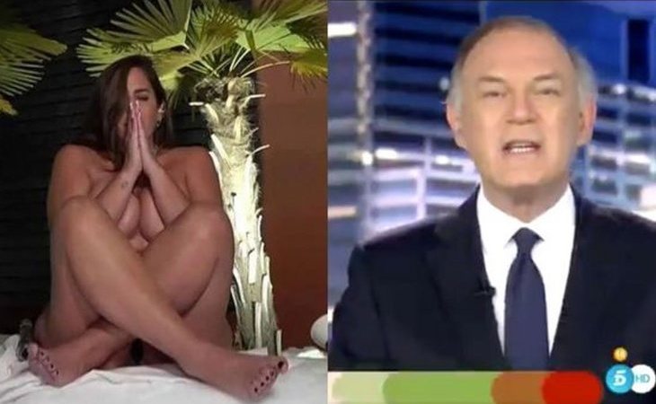 El surrealista paso de 'Sálvame' al Informativo de Piqueras en Telecinco con Anabel Pantoja desnuda en la nieve
