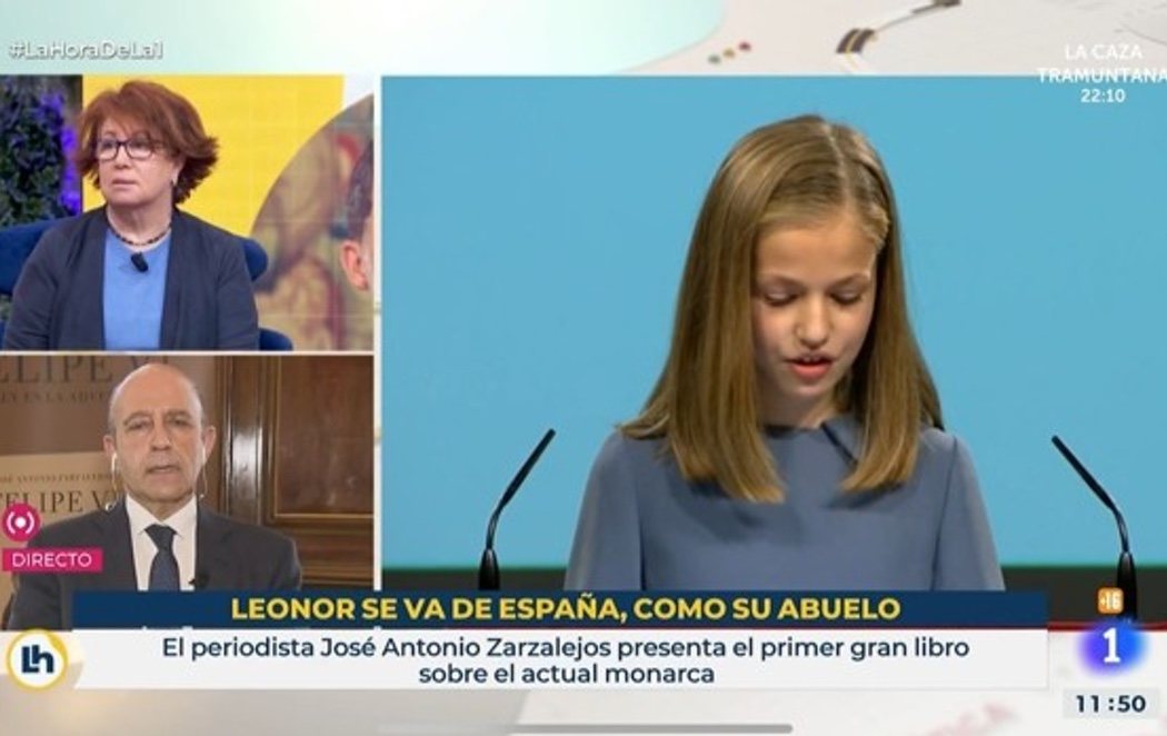 TVE ordena el relevo de los responsables del rótulo que comparaba la salida de la princesa Leonor con el rey emérito