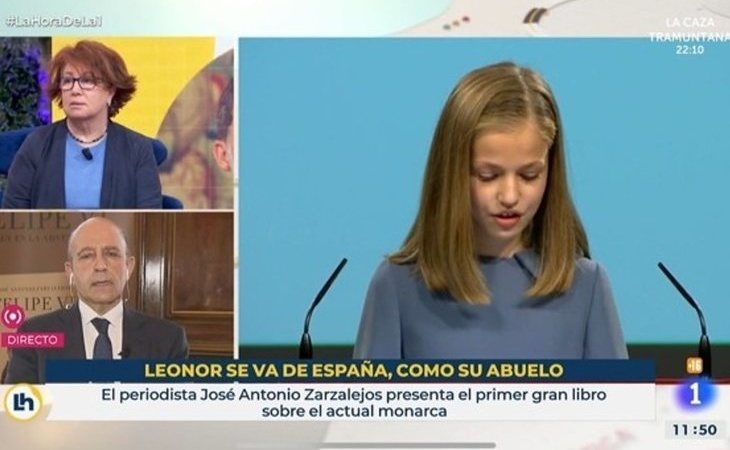 TVE ordena el relevo de los responsables del rótulo que comparaba la salida de la princesa Leonor con el rey emérito