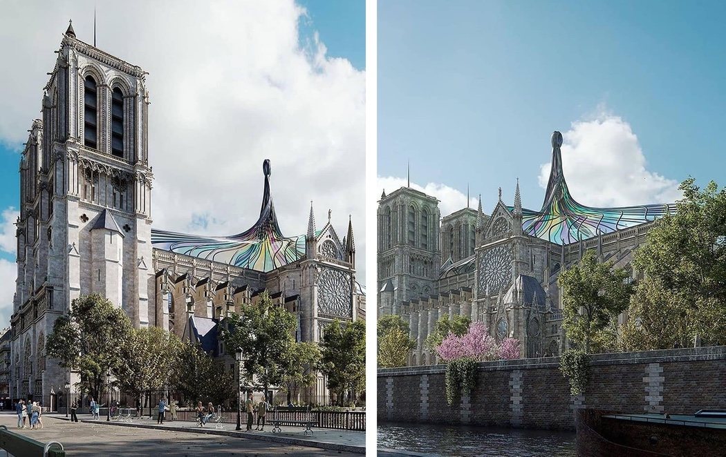 Críticas por la propuesta en 3D de la reconstrucción de Notre Dame: "Vaya aberración"