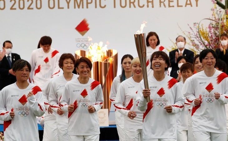 Arranca el relevo de la antorcha olímpica de los Juegos Olímpicos de Tokio 2020