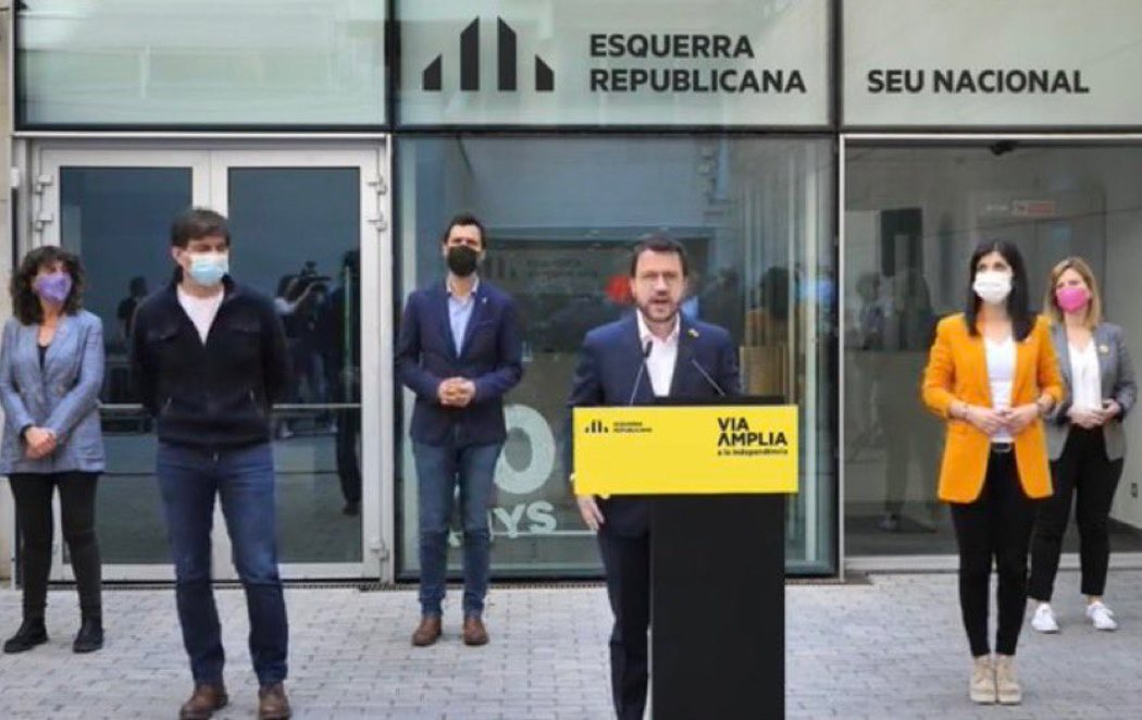 ERC anuncia que iniciará un gobierno en solitario en Cataluña ante el bloqueo de las negociaciones con JxCat