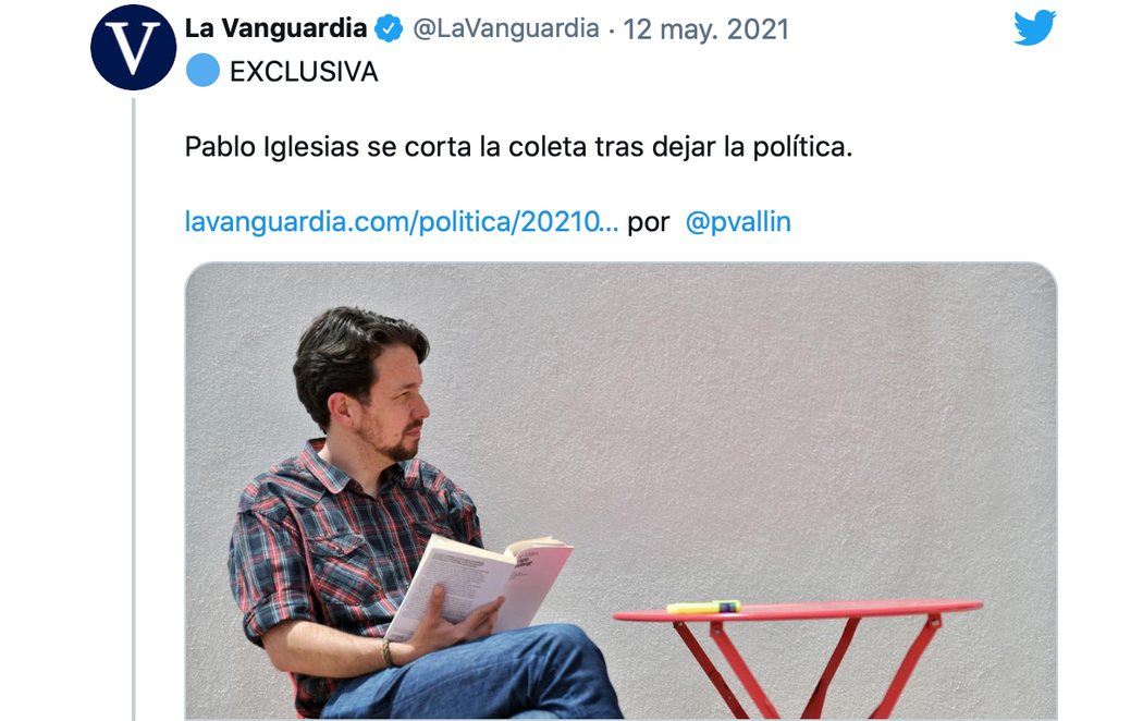 Pablo Iglesias se corta la coleta