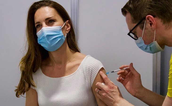 La duquesa de Cambridge, Kate Middleton, se vacuna contra el coronavirus
