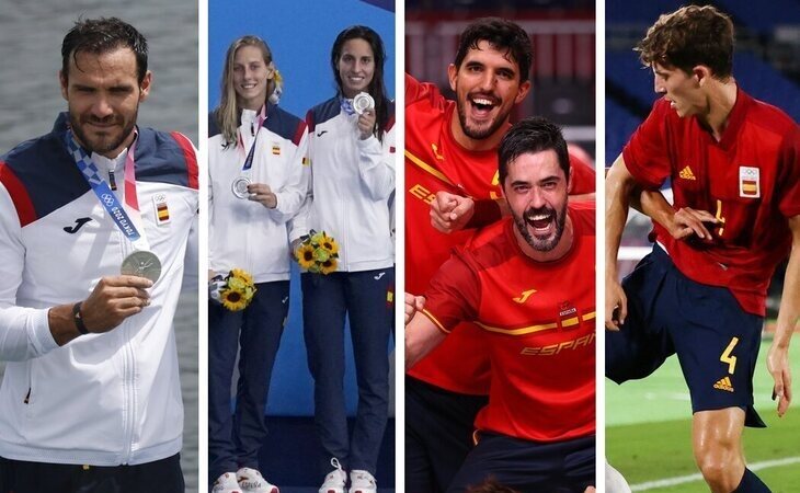 Cuatro medallas más para España en los JJOO de Tokio 2020: Tres platas y un bronce