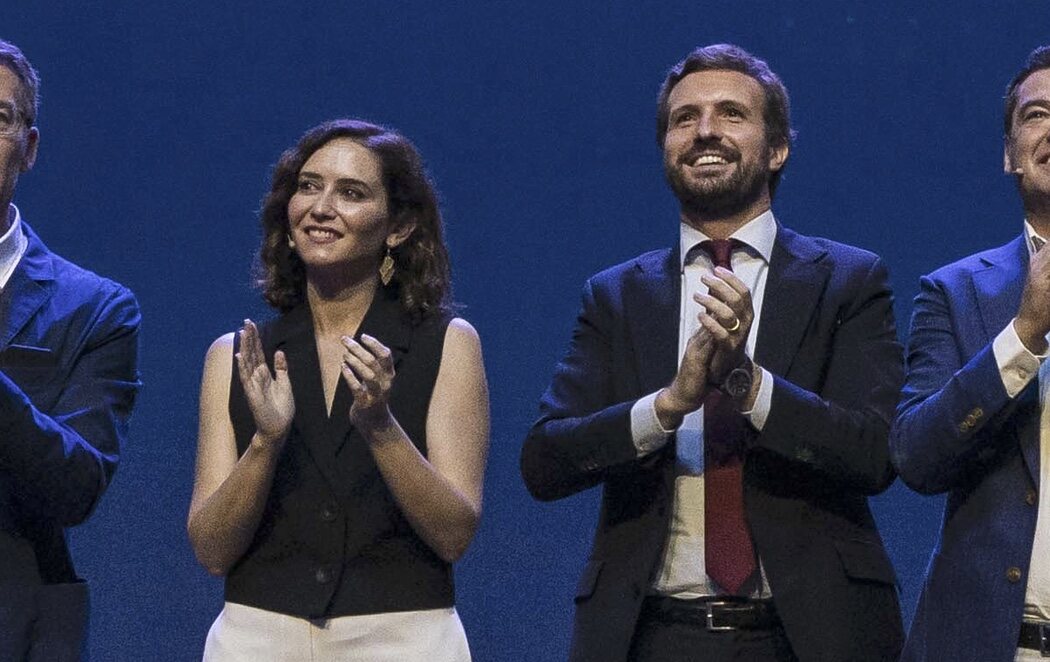 Ayuso aparece en la convención del PP: "Tengo claro dónde está mi sitio"