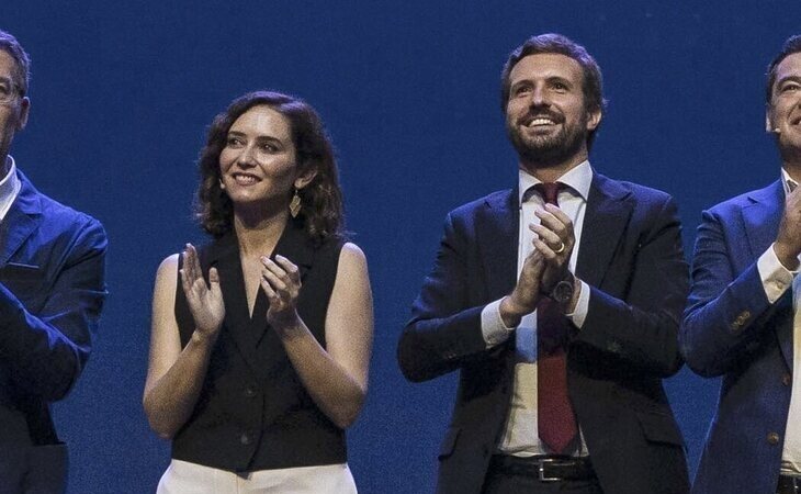 Ayuso aparece en la convención del PP: "Tengo claro dónde está mi sitio"