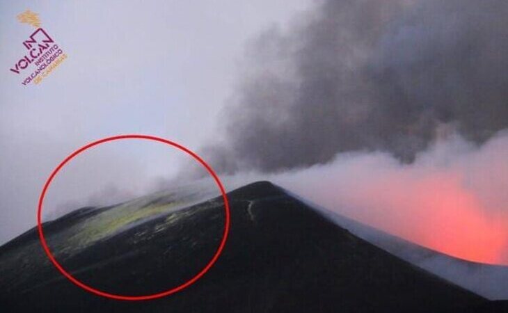 Los depósitos de azufre elemental revelan un "cambio claro" en la dinámica eruptiva del volcán