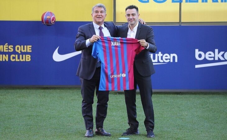 Presentación de Xavi Hernández como nuevo entrenador del Barça