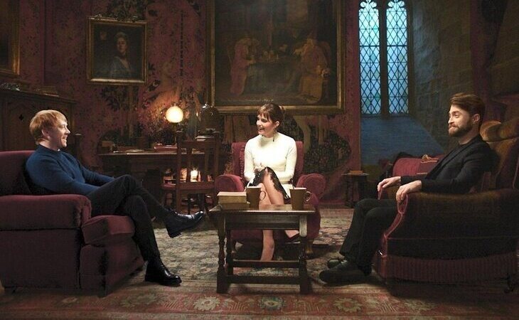 Primera imagen de Daniel Radcliffe, Emma Watson y Rupert Grint en la reunión de 'Harry Potter: Regreso a Hogwarts'