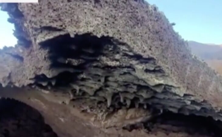 Los "estafilitos", las estalactitas creadas por las gotas de lava de La Palma